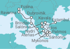 Itinerario del Crucero Italia, Croacia, Grecia - Explora Journeys