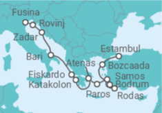 Itinerario del Crucero Turquía, Grecia, Croacia - Explora Journeys