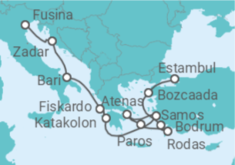 Itinerario del Crucero Turquía, Grecia, Croacia - Explora Journeys