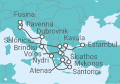 Itinerario del Crucero Croacia, Italia, Grecia - Explora Journeys