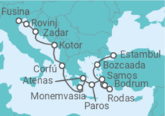 Itinerario del Crucero Turquía, Grecia, Montenegro - Explora Journeys