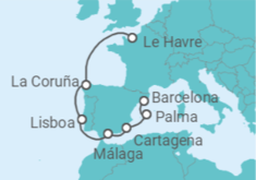 Itinerario del Crucero Iconos Ibéricos - Regent Seven Seas