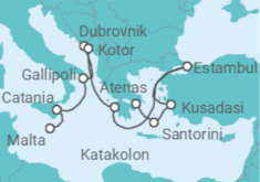 Itinerario del Crucero Belleza bajo las estrellas - Regent Seven Seas