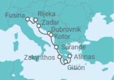 Itinerario del Crucero Mitos griegos - Regent Seven Seas