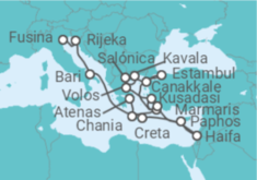 Itinerario del Crucero Croacia, Grecia, Turquía - Explora Journeys