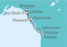 Itinerario del Crucero Contemplar el glaciar Hubbard - Regent Seven Seas