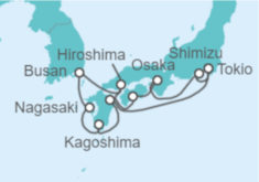 Itinerario del Crucero Japón en un viaje - Regent Seven Seas