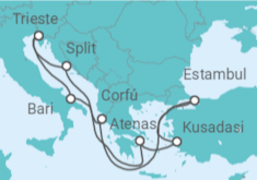 Itinerario del Crucero Grecia, Italia, Croacia, Turquía - MSC Cruceros