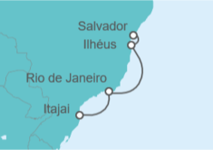 Itinerario del Crucero Brasil - Costa Cruceros