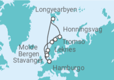 Itinerario del Crucero Fiordos Noruegos y Cabo Norte - MSC Cruceros