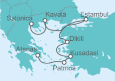 Itinerario del Crucero Turquía, Grecia - Celestyal Cruises