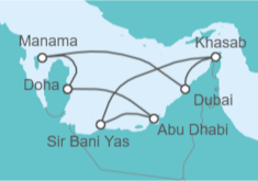 Itinerario del Crucero Desierto asombroso - Celestyal Cruises