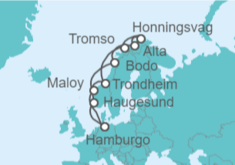 Itinerario del Crucero Noruega - AIDA