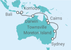 Itinerario del Crucero Australia - Seabourn