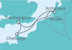 Itinerario del Crucero Bélgica, Holanda, Francia - MSC Cruceros