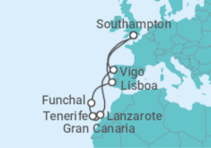 Itinerario del Crucero Islas Canarias y Portugal - MSC Cruceros