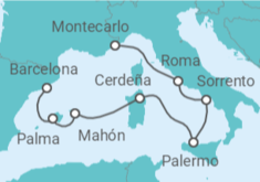 Itinerario del Crucero Mónaco, Italia y España - Explora Journeys