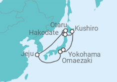 Itinerario del Crucero Flores de primavera en Hokkaido - Princess Cruises