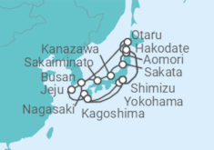 Itinerario del Crucero Mar de Japón y Hokkaido - Princess Cruises