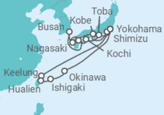 Itinerario del Crucero Círculo de Japón e Islas del Sur - Princess Cruises