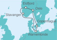 Itinerario del Crucero Alemania, Noruega - MSC Cruceros