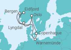 Itinerario del Crucero Noruega y Dinamarca - MSC Cruceros