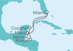 Itinerario del Crucero México, Belice, Honduras - Princess Cruises