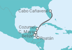 Itinerario del Crucero Navegando por el Caribe Occidental - Princess Cruises