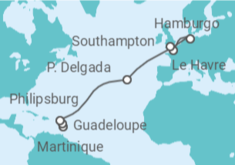 Itinerario del Crucero Desde Martinica a Southampton - MSC Cruceros