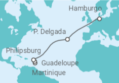 Itinerario del Crucero Desde Martinica a Hamburgo - MSC Cruceros