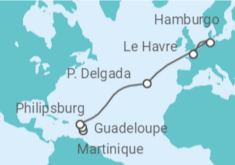 Itinerario del Crucero Desde Martinica a Le Havre - MSC Cruceros