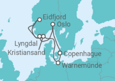 Itinerario del Crucero Noruega, Dinamarca - MSC Cruceros