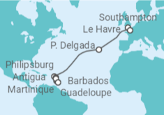 Itinerario del Crucero Desde Southampton a Barbados - MSC Cruceros