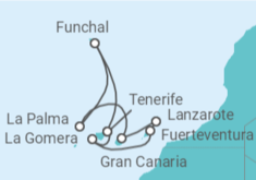 Itinerario del Crucero Islas Canarias 2026 - Costa Cruceros