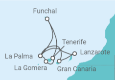 Itinerario del Crucero Islas Canarias - Costa Cruceros