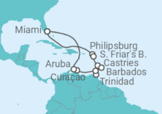 Itinerario del Crucero El Caribe - Princess Cruises