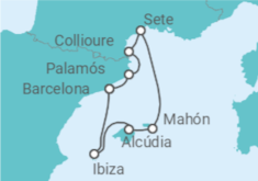 Itinerario del Crucero Crucero inolvidable por las joyas mediterráneas - Alma Cruceros