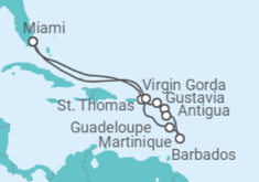 Itinerario del Crucero Arenas Calipso - Oceania Cruises