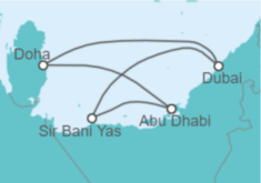 Itinerario del Crucero Emiratos Árabes y Qatar - MSC Cruceros