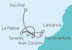 Itinerario del Crucero Islas Canarias - MSC Cruceros