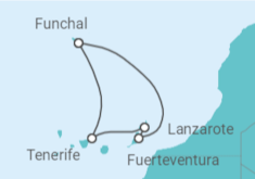 Itinerario del Crucero Islas Canarias - MSC Cruceros