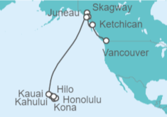 Itinerario del Crucero Hawai - NCL Norwegian Cruise Line