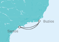 Itinerario del Crucero Brasil - MSC Cruceros