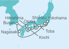 Itinerario del Crucero Explorando Japón - Princess Cruises