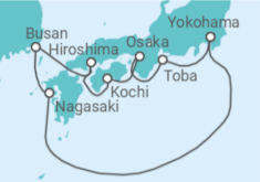 Itinerario del Crucero Explorando Japón - Princess Cruises