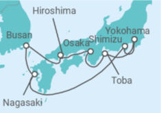 Itinerario del Crucero Explorando Japón - Princess Cruises