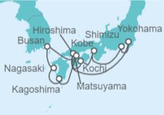 Itinerario del Crucero Japón Flores de primavera - Princess Cruises