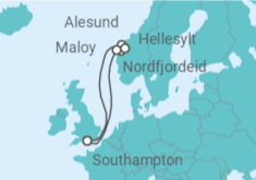 Itinerario del Crucero Fiordos Noruegos - MSC Cruceros