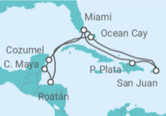 Itinerario del Crucero Caribe al completo I - TI - MSC Cruceros