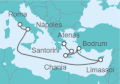 Itinerario del Crucero Grecia, Chipre e Italia - Royal Caribbean